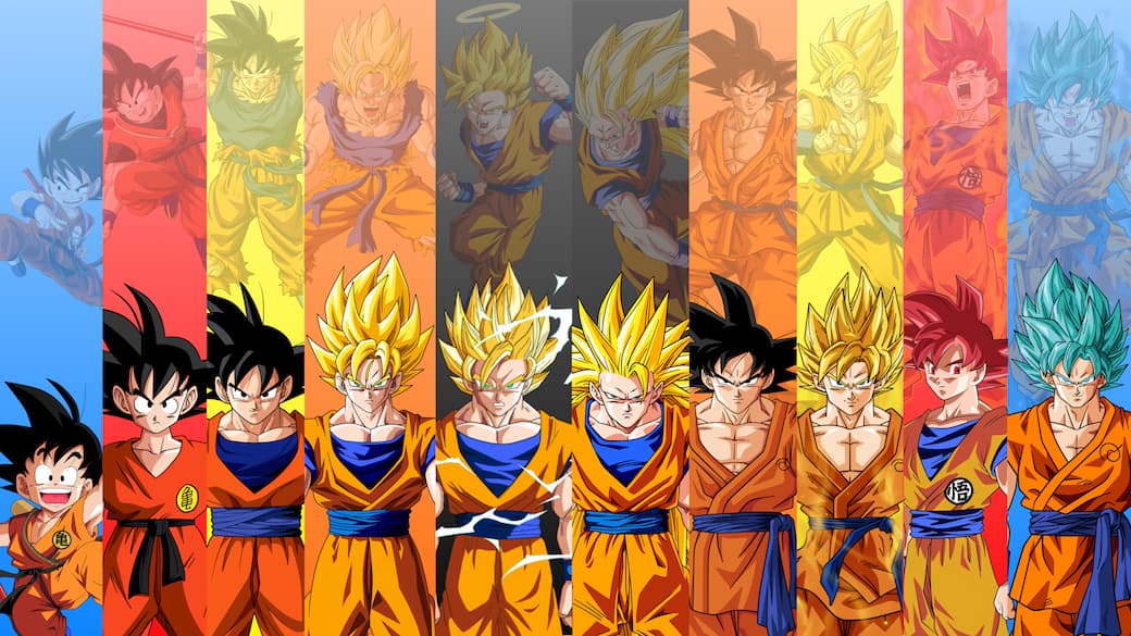Todos los gokus foto