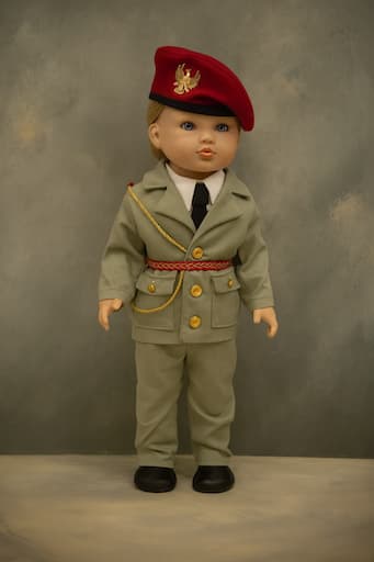 Muñeca leonor vestida de Militar