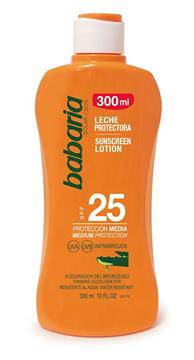 Imagen de Babaria Leche Protector Solar Aloe F-25 300 ML