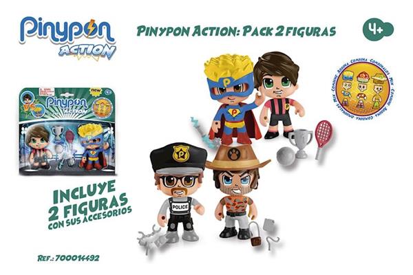 Imagen de PinyPon Action Pack 2 Figuras Famosa