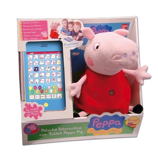 Imagen de Peluche Interactivo Con Tablet Peppa Pig Bandai