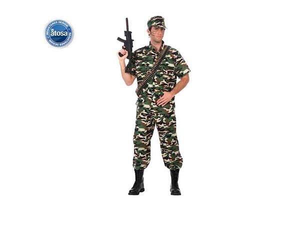 Imagen de Disfraz Adulto Hombre Militar Talla M-L Atosa