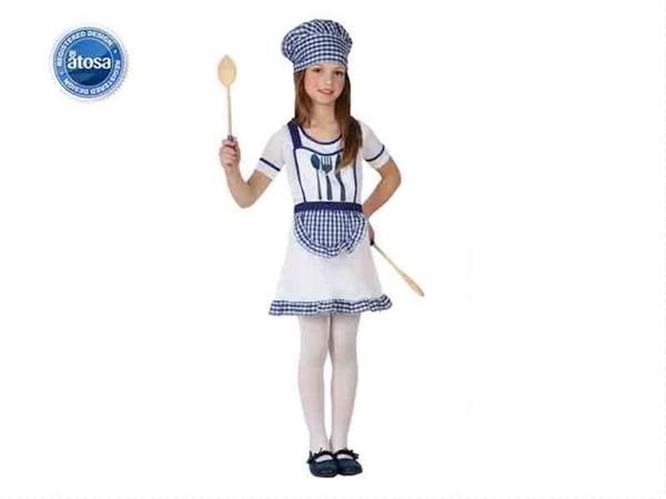 Imagen de Disfraz Infantil De Cocinera Talla 5-6 Años Atosa