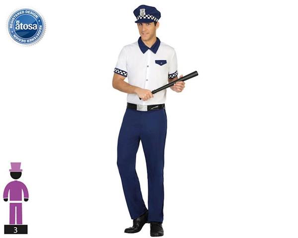 Imagen de Disfraz Adulto Hombre Policia Talla XL Atosa