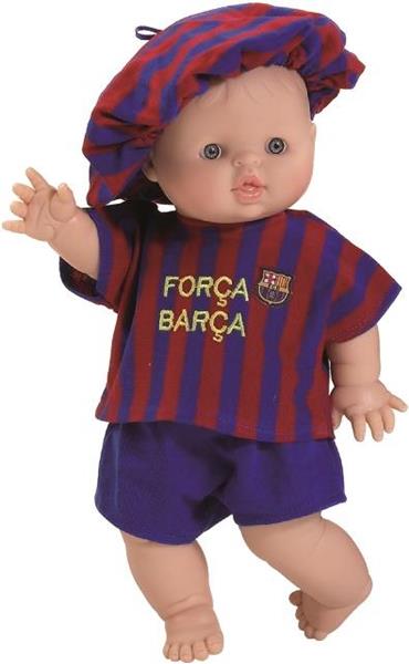 Imagen de Muñeca gordi deporte Barça niño estuche 34 cm muñecas Paola Reina