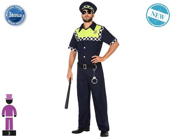 Imagen de Disfraz Hombre Policia Talla XL Atosa
