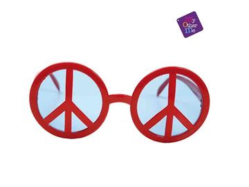 Imagen de Gafas Símbolo De La Paz Rojas Viving Costumes