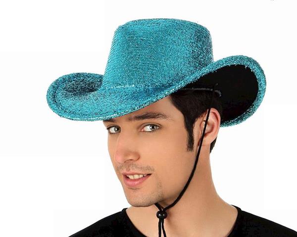 Imagen de Sombrero De Cowboy Azul Brillante Atosa