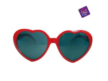 Imagen de Gafas Forma De Corazón Rojas Viving Costumes