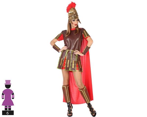 Imagen de Disfraz Mujer Guerrera Romana Roja Talla M-L Atosa