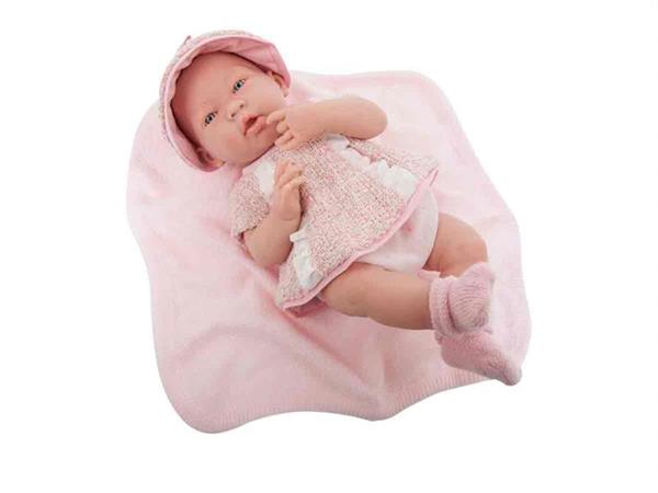 Imagen de Muñeca Newborn niña vestido rosa Jc Toys