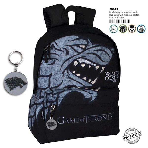 Imagen de Mochila Adaptable A Carro Juego De Tronos Stark Montichelvo