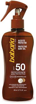 Imagen de Babaria Spray Aceite Protector Solar Coco F-50 200 ML