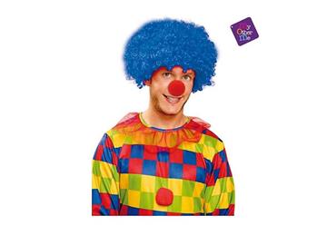 Imagen de Peluca Rizada Azul Viving Costumes
