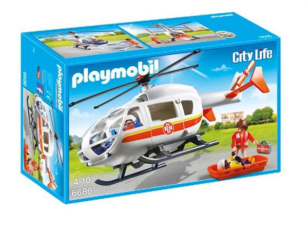 Imagen de Playmobil City Life Helicóptero Médico de Emergencia