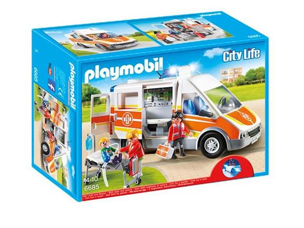Imagen de Playmobil City Life Ambulancia con luces y sonido