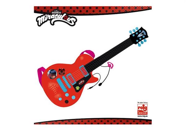 Imagen de Guitarra electrónica con micro Ladybug 8 melodias de Reig.