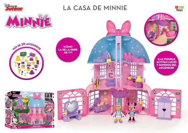 Imagen de Casa de Minnie con 2  figuras y accesorios luces y sonidos Imc Toys