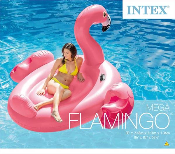Imagen de Figura Hinchable Flamingo Con Asas Intex