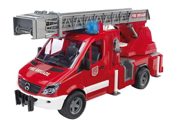 Imagen de Camion bomberos Mercedes Benz con luz Bruder