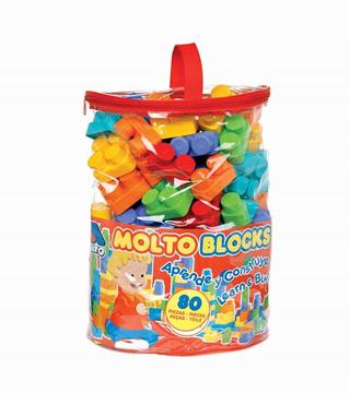 Imagen de Juego Construcción Bolsa 80 Piezas Molto