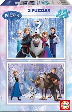 Imagen de Puzzle 2X100 Frozen Educa