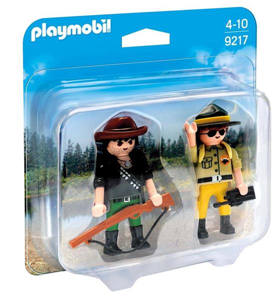 Imagen de Playmobil Action Duo Pack Ranger y Cazador Furtivo