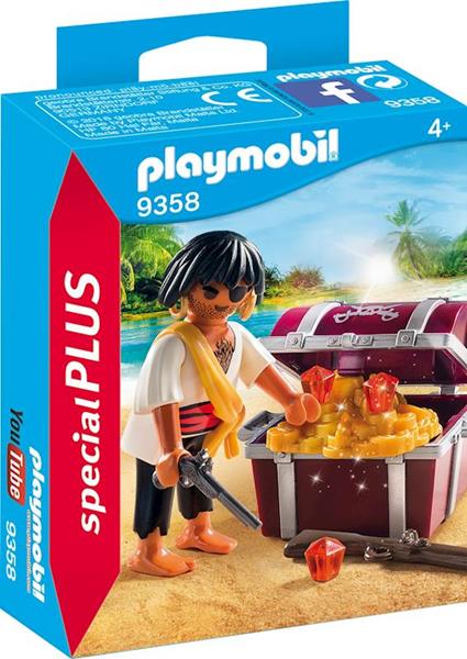 Imagen de Playmobil Special Plus Pirata con Cofre del Tesoro