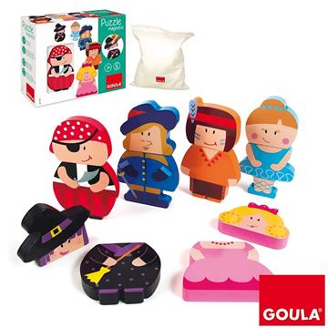 Imagen de Goula Puzzle Madera personajes magnéticos Diset