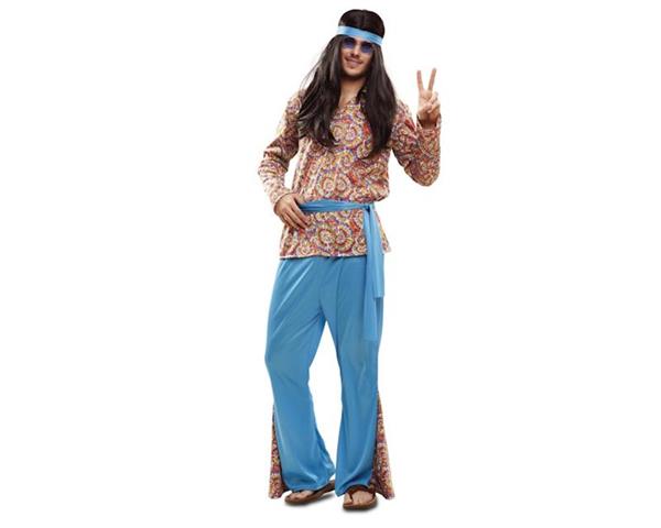 Imagen de Disfraz Adulto Hippie Psicodélico Talla M-L Viving Costumes