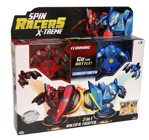 Imagen de Figura Peonza Transformable Spin Racers Con 2 Figuras CYP