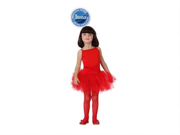 Imagen de Disfraz Infantil De Bailarina Rojo Niña Talla 5-6 Años Atosa