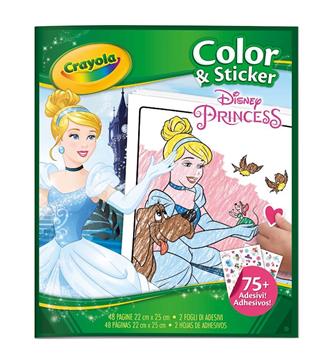 Imagen de Libro Colorear + Stickers Disney Princesas* Crayola