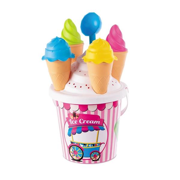 Imagen de Cubo Playa Ice Cream Con 4 Moldes De Helado Mondo