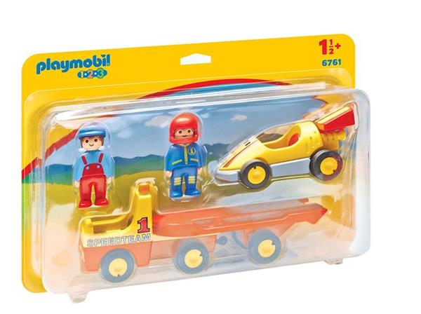Imagen de Playmobil 1.2.3 Coche de Carreras con Camión