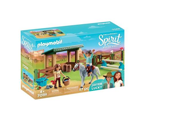 Imagen de Playmobil Spirit Paddock con Fortu y Javier