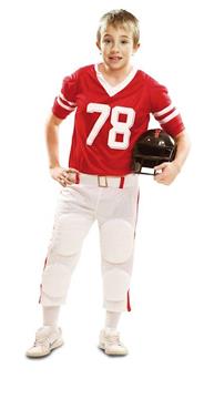 Imagen de Disfraz Infantil Jugador Rugby Rojo Talla 10-12 años Viving Costumes
