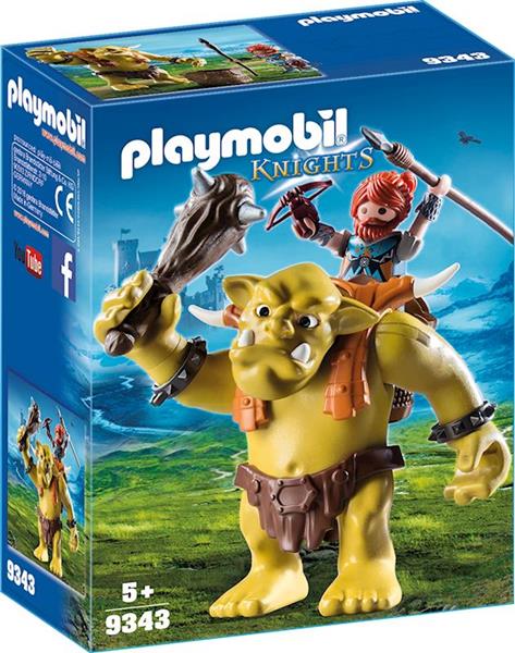 Imagen de Playmobil knightsTrol Gigante con Mochila Enano