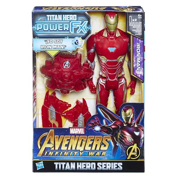 Imagen de Avengers Iron Man figura 30cm y mochila Hasbro