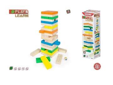 Imagen de Torre Blocs Madera Color Baby
