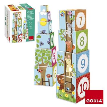 Imagen de Goula Cubos Apilables Bosque 10 Unidades Diset
