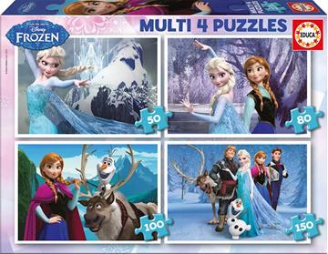 Imagen de Puzzle Multi 4 Puzzles Frozen Educa