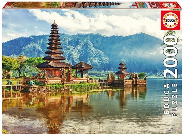 Imagen de Puzzle de 2000 piezas templo ulun danu en Bali Indonesia de Educa