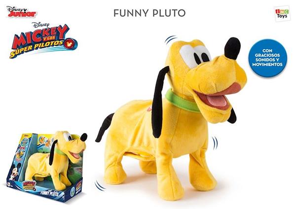 Imagen de Peluche Pluto Funny Disney con sonidos y movimientos Imc Toys