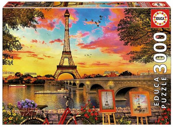 Imagen de Puzzle 3000 Puesta De Sol En París Educa