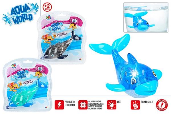 Imagen de Delfín Eléctrico Nadador Con Luz Color Baby