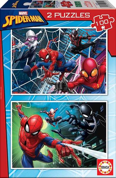 Imagen de Puzzle 2X100 Spiderman Educa