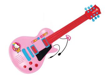 Imagen de Guitarra Electrónica Con Micro Hello Kitty