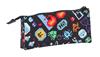 Imagen de Estuche triple Blackfit8 Bit Safta