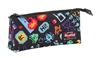 Imagen de Estuche triple Blackfit8 Bit Safta